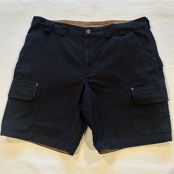 Duluth Trading Co Other - Duluth Trading Canvas Cargo Shorts 100% Cotton Black Size 40 Inseam 11